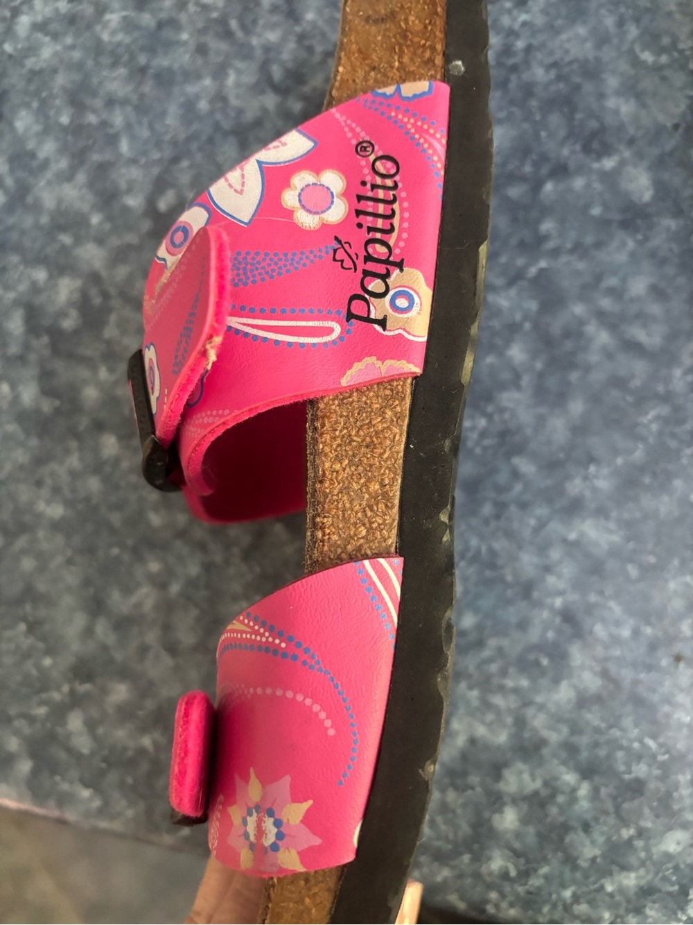 Papillio  Pink Floral Double-Strap Buckle Sandals - Picture 3 of 6